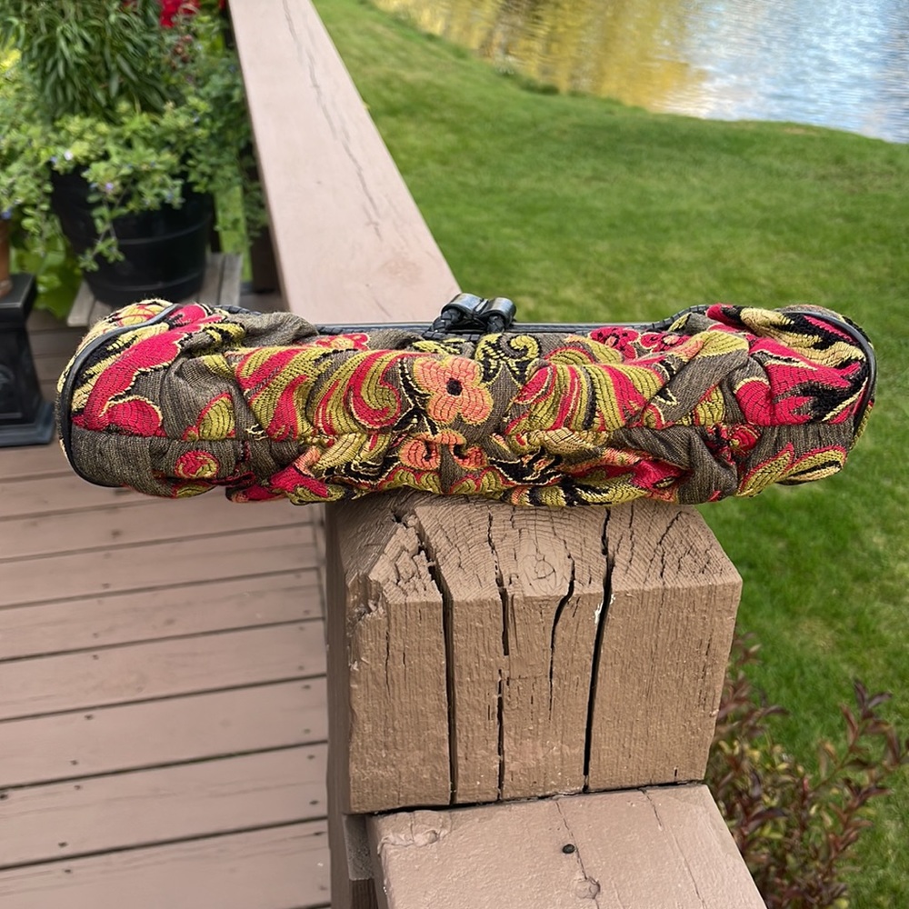 Isabella Fiore Tapestry and Leather Clutch Purse - Picture 6 of 14